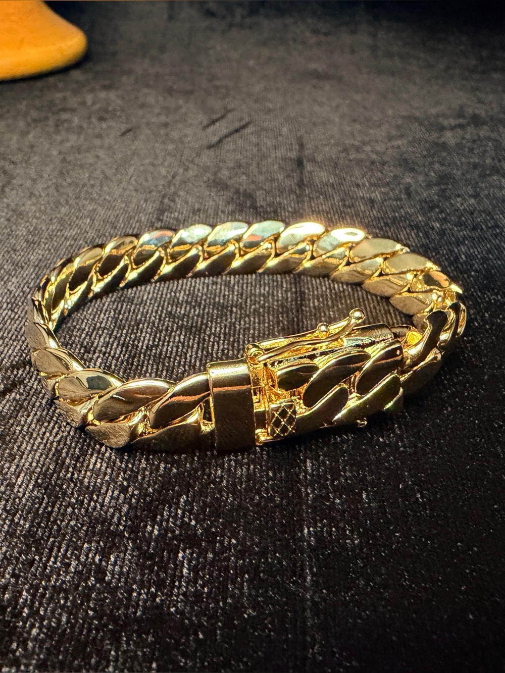 Miami Cuban 8in 11MM 14K Stamped Gold Filled Bracelet W/Box Lock BRAND NEW
